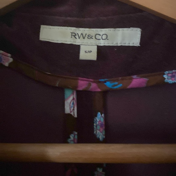 RW&Co, stretch velvet blazer - Picture 7 of 7